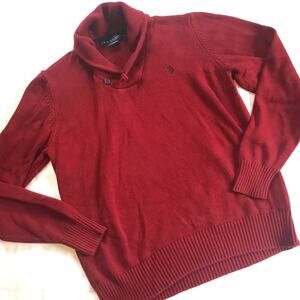 Polo Cowl Neck Sweater